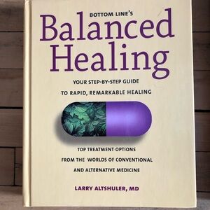 5 book bundle! Balanced Healing by Larry Altshuler MD - Purple & Cream Hardcover